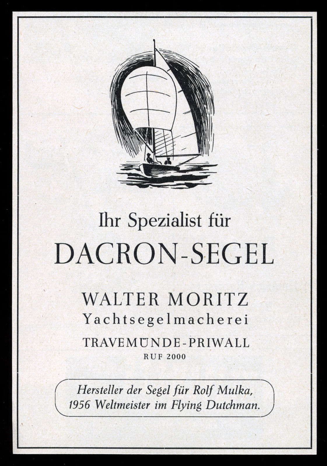 Walter Moritz werbung